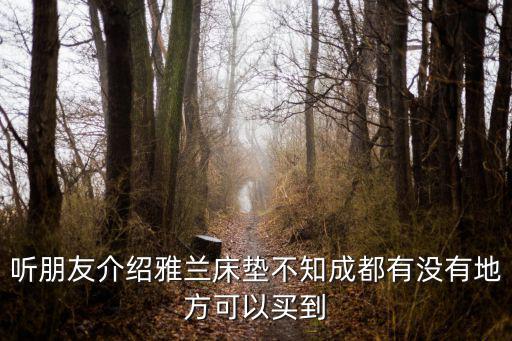 成都市桐枝林一號，聽朋友介紹雅蘭床墊不知成都有沒有地方可以買到