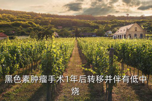 黑色素腫瘤手術1年后轉移并伴有低中燒