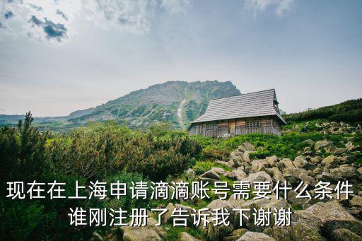 現(xiàn)在在上海申請(qǐng)滴滴賬號(hào)需要什么條件誰(shuí)剛注冊(cè)了告訴我下謝謝