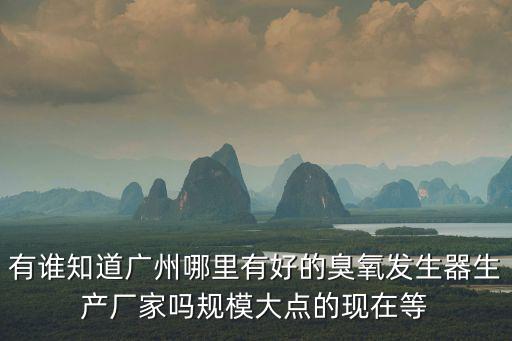 有誰知道廣州哪里有好的臭氧發生器生產廠家嗎規模大點的現在等