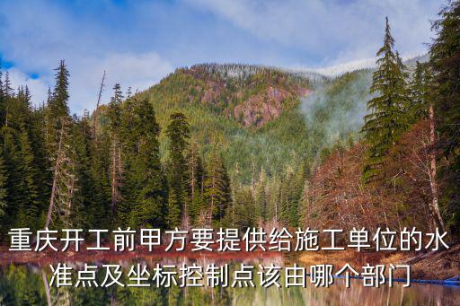 重慶開工前甲方要提供給施工單位的水準點及坐標控制點該由哪個部門