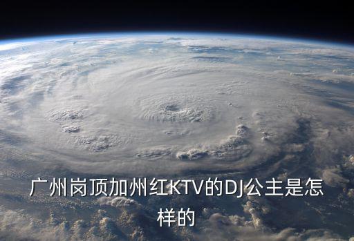 廣州崗頂加州紅KTV的DJ公主是怎樣的