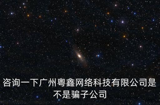 咨詢一下廣州粵鑫網絡科技有限公司是不是騙子公司