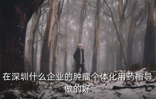 在深圳什么企業的腫瘤個體化用藥指導做的好