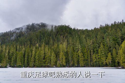 重慶足球吧熟悉的人說一下