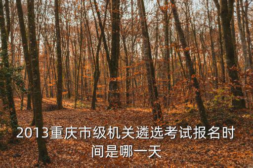 2013重慶市級(jí)機(jī)關(guān)遴選考試報(bào)名時(shí)間是哪一天