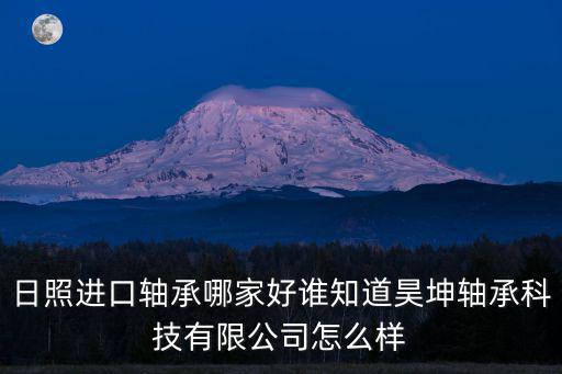 日照進口軸承哪家好誰知道昊坤軸承科技有限公司怎么樣