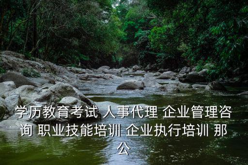學歷教育考試 人事代理 企業管理咨詢 職業技能培訓 企業執行培訓 那公