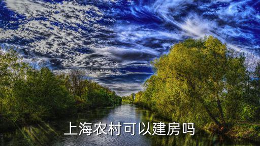 上海市農(nóng)村建設(shè)，上海市農(nóng)村宅基地建房問題