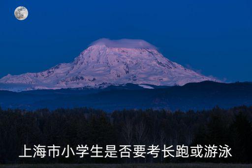 上海市小學生是否要考長跑或游泳