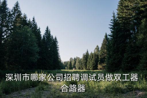 深圳市哪家公司招聘調試員做雙工器 合路器