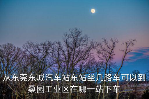 從東莞東城汽車站東站坐幾路車可以到桑園工業(yè)區(qū)在哪一站下車