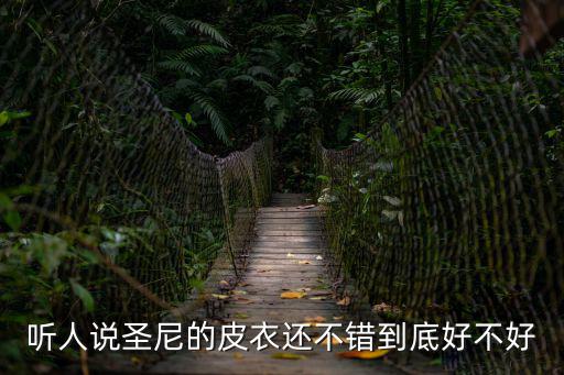 聽人說圣尼的皮衣還不錯(cuò)到底好不好
