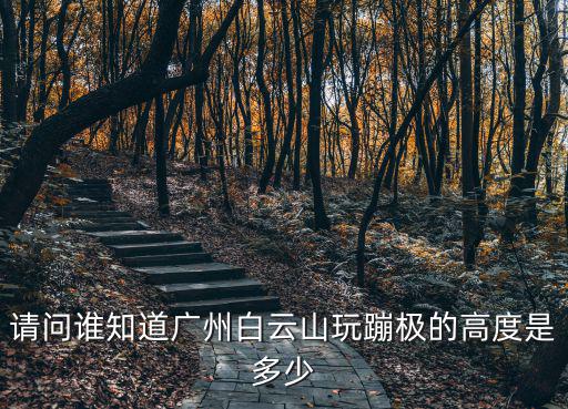請(qǐng)問誰(shuí)知道廣州白云山玩蹦極的高度是多少