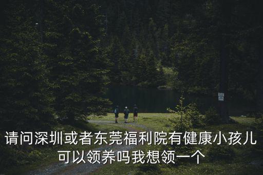 請(qǐng)問深圳或者東莞福利院有健康小孩兒可以領(lǐng)養(yǎng)嗎我想領(lǐng)一個(gè)