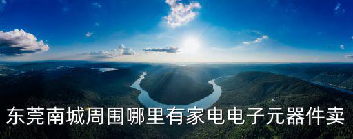 東莞南城周圍哪里有家電電子元器件賣