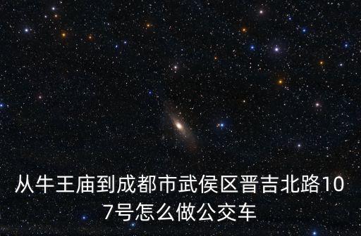 從牛王廟到成都市武侯區晉吉北路107號怎么做公交車