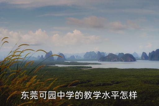 東莞可園中學(xué)的教學(xué)水平怎樣