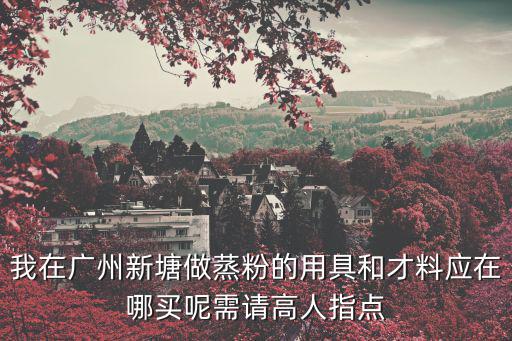 我在廣州新塘做蒸粉的用具和才料應(yīng)在哪買呢需請高人指點(diǎn)