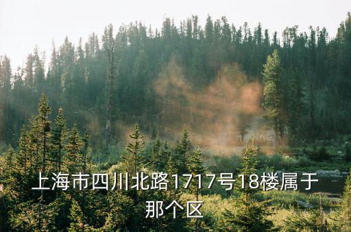 上海市四川北路1717號18樓屬于那個區