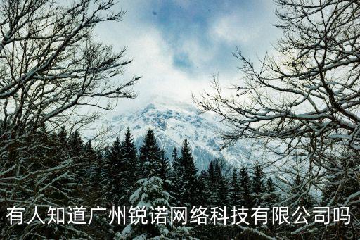 有人知道廣州銳諾網絡科技有限公司嗎