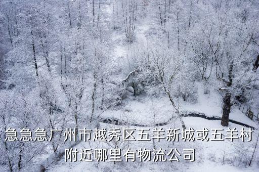 廣州市飛鵬物流有限公司，急急急廣州市越秀區(qū)五羊新城或五羊村附近哪里有物流公司