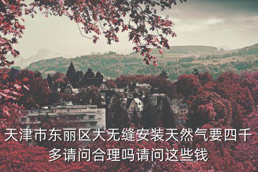天津市東麗區(qū)大無縫安裝天然氣要四千多請問合理嗎請問這些錢
