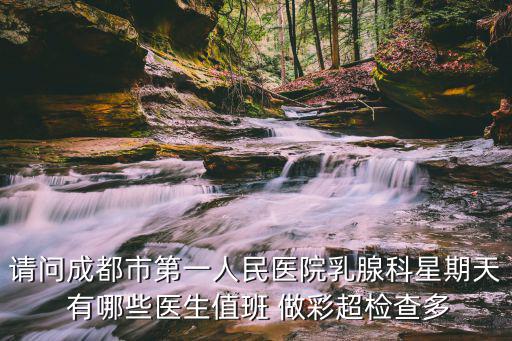 成都市第一人民醫院超聲科，請問成都市第一人民醫院乳腺科星期天 有哪些醫生值班 做彩超檢查多