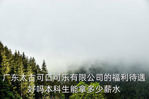 廣東太古可口可樂有限公司的福利待遇好嗎本科生能拿多少薪水