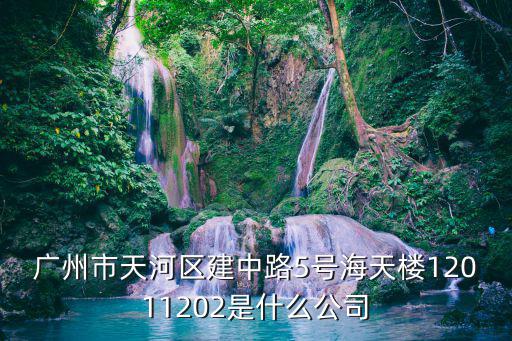 廣州市天河區(qū)建中路5號海天樓12011202是什么公司