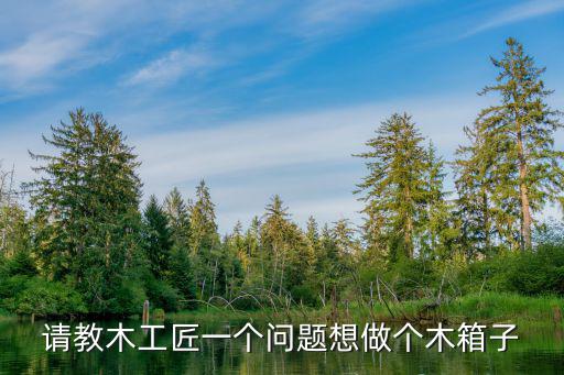 請(qǐng)教木工匠一個(gè)問(wèn)題想做個(gè)木箱子