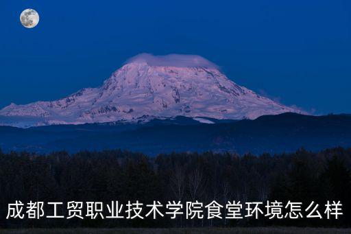 成都工貿(mào)職業(yè)技術(shù)學(xué)院食堂環(huán)境怎么樣