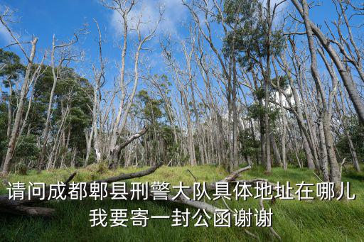 請問成都郫縣刑警大隊具體地址在哪兒我要寄一封公函謝謝