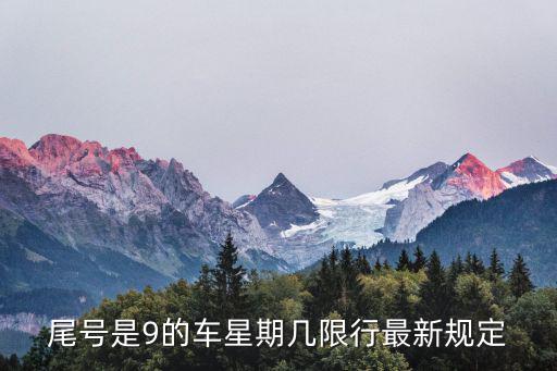 成都市車尾號9那天限行，請問尾數9的車星期幾限行成都市區