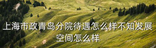 上海市政青島分院待遇怎么樣不知發展空間怎么樣