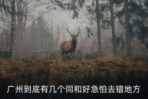 廣州到底有幾個同和好急怕去錯地方
