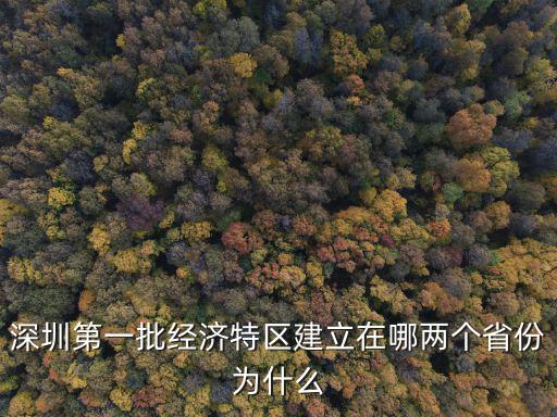 深圳第一批經(jīng)濟特區(qū)建立在哪兩個省份為什么