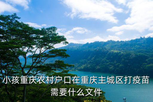 小孩重慶農村戶口在重慶主城區打疫苗需要什么文件