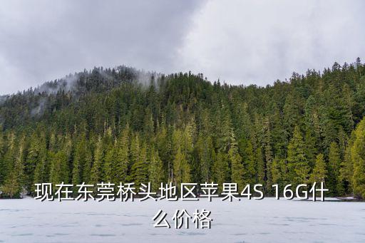 現(xiàn)在東莞橋頭地區(qū)蘋果4S 16G什么價格