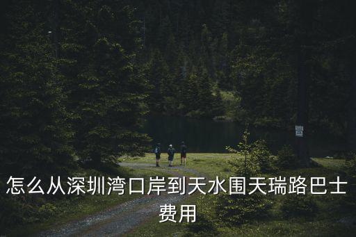 怎么從深圳灣口岸到天水圍天瑞路巴士費用