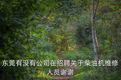 東莞有沒有公司在招聘關(guān)于柴油機(jī)維修人員謝謝