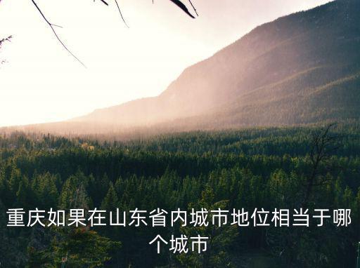 重慶如果在山東省內(nèi)城市地位相當(dāng)于哪個(gè)城市