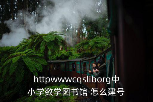 httpwwwcqsliborg中小學數(shù)學圖書館 怎么建號