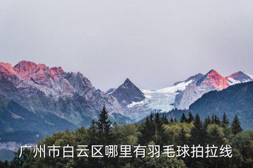 廣州市白云區哪里有羽毛球拍拉線