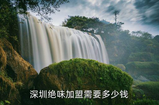 深圳絕味加盟需要多少錢