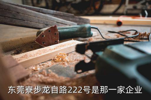 東莞寮步龍自路222號是那一家企業