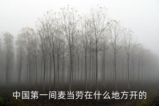 中國(guó)第一間麥當(dāng)勞在什么地方開的