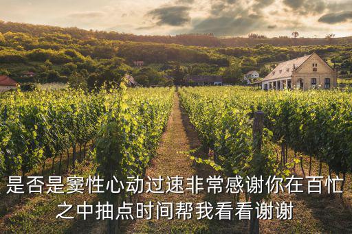 上海市中山醫院周達新，是否是竇性心動過速非常感謝你在百忙之中抽點時間幫我看看謝謝