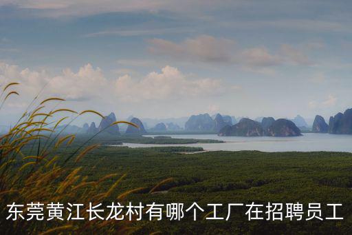 東莞黃江長(zhǎng)龍村有哪個(gè)工廠在招聘員工