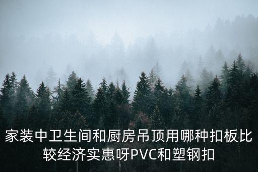 家裝中衛(wèi)生間和廚房吊頂用哪種扣板比較經(jīng)濟實惠呀PVC和塑鋼扣